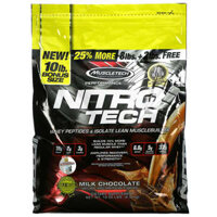 MuscleTech Nitro Tech Whey Peptides & Isolate Lean Musclebuilder Milk Chocolate 10 lbs (4.54 kg)