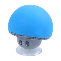 Mushroom Bluetooth Speaker Hands Free Kit Audio Music Streaming Receiver Receiver Adapter Stereo System Wireless Sucker - black