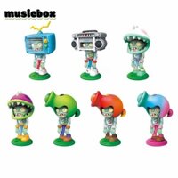 Musicbox Plants Vs Zombie Anime Hình, Máy Tính Để Bàn Mẫu Q Phiên Bản Plants Vs Zombies Khối Xây Dựng Đồ Chơi, Hoạt Hình Ngẫu Nhiên May Mắn Ins Plant Zombie Nhân Vật Hành Động Trẻ Em