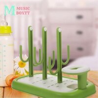 Musicboxtt Giá phơi bình sữa cho bé, Dụng cụ xả bình sữa dung tích lớn di động, Giá đỡ máy sấy màu trơn có thể tháo rời Giá phơi chai bền Phụ kiện chai