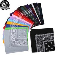 Musion Bandana Panyo 100% Cotton Thời Trang Hip Hop Cổ Điển Paisley Bandana Khăn Vuông 55cm * 55cm Đen Đỏ Băng Đô In Hình