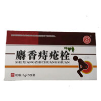 Musk Thuốc trĩ Bu lông Người lớn Sử dụng Hộp bu lông trĩ 6 chiếc Kem trị bệnh trĩ Bu lông / mận 3-4
