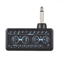 Muslady Bộ khuếch đại tai nghe đàn Guitar đa tác dụng Bộ khuếch đại tai nghe bỏ túi có giắc cắm 3,5 mm 10 Preamp Hợp âm Phaser Reverb Delay Tuner để thực hành cá nhân