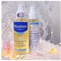 Mustela Dầu massage dưỡng ẩm em bé Baby Oil 100ml