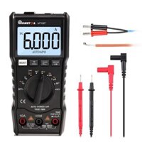 MUSTOOL MT108T True RMS NCV Temperature Tester Digital Multimeter 6000 Counts Backlight AC DC Current/Voltage Resistance