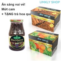 Mứt DÂU TẰM 210g Golden Farm + 40 túi trà Now Break Tea kèm theo (20 x trà đào và 20 x trà quế) MULBERRY JAM (kiểu Bonne Maman Le Fruit Berrino Honey Mật ong Osterberg Mangline Farm Đà Lạt Da Lat Đặc Sản Mứt Tết Pomona Hersheys)