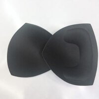 Mút đệm, miếng lót độn ngực hình tròn, hình tam giác dầy 2,5cm 2 miếng - T037 - Đen tam giác