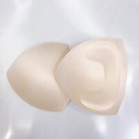 Mút đệm, miếng lót độn ngực hình tròn, hình tam giác dầy 2,5cm 2 miếng - T037 - Da tam giác