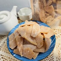 Mứt dừa non dạng miếng sên đường thốt nốt nhà làm, siêu mềm chuẩn ngon loại 1 (500gram)