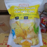 mứt gừng dẻo tẩm mật ong hàng Minh Thông1goi500g