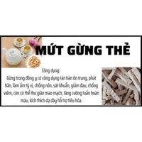 Mứt gừng thẻ