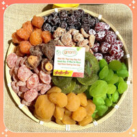 Mứt Kiwi Ô Mai Xí Muội Đào Mix 7 Vị Mứt Tết Trái Cây Sấy Dẻo Mix Chua Ngọt Ăn Là Ngon - Hộp 500g