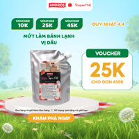 Mứt Làm Bánh Lạnh Vị Dâu - Có miếng trái cây thật - ANDROS Top & Fill - Nguyên liệu làm bánh - 900G