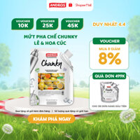 Mứt Pha Chế Lê & Hoa cúc - Có miếng trái cây thật - Nguyên liệu pha chế - ANDROS CHUNKY - 1kg