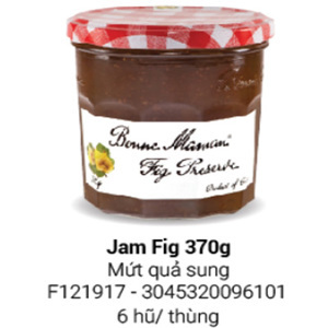 Mứt quả sung Bonne Maman Fig Preserves 370g