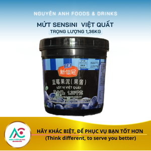 Mứt Sensini Việt quất hộp 1.36kg