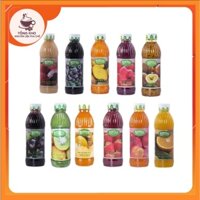 Mứt sinh tố trái cây Osterberg chai 1 lít đủ vị việt quất, xoài, đào, dâu, nha đam & cam, kiwi, phúc bồn tử