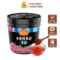 Mứt Sốt Đào Hồng SENSINI | Nguyên Liệu Pha Chế Hộp 1.36kg