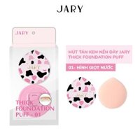 Mút Tán Kem Nền Dày JARY THICK FOUNDATION PUFF - 01 - Hình Giọt Nước [Cty - Full VAT]