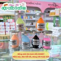 Mút tán kem nền Honey giọt nước, hồ lô, vạt xéo màu ĐEN