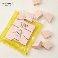 Mút tán kem nền Skinfood Wedge Puff Sponge Jumbo Size 12 chiếc 1 túi