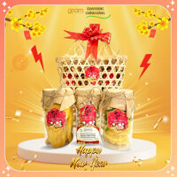 Mứt Tết Giỏ Quà Tặng Ô Mai Xí Muội Mix Nhiều Loại Trái Cây Sấy Dẻo Giỏ Quà Biếu Tết Cao Cấp Chất Lượng