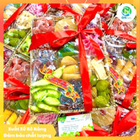 Mứt Tết Hộp Quà Biếu Tết Mứt Sấy Dẻo Ô Mai Xí Muội Khay 12 Ô Mix Đủ Loại Trái Cây Sấy Dẻo Cao Cấp Chuẩn Ngon - Khay 1Kg