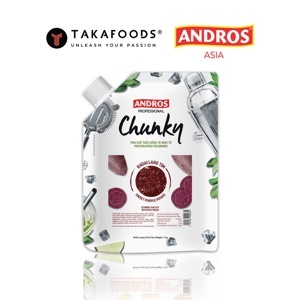 Mứt trái cây Andros Chunky Khoai lang tím – túi 1kg