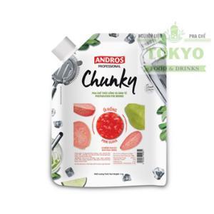 Mứt trái cây Andros Chunky ổi hồng – túi 1kg