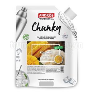 Mứt trái cây Andros Chunky xoài – túi 1kg
