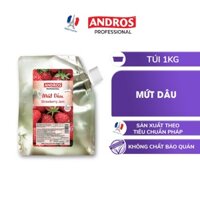 Mứt Trái Cây Dâu - Không chất bảo quản - ANDROS - 1kg