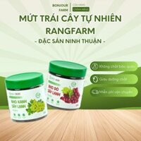 Mứt Trái Cây Tự Nhiên Rangfarm, Mứt Nho Ninh Thuận Hủ Thủy Tinh 250g