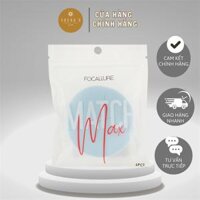 Mút Trang Điểm Tán Kem Nền Focallure Mềm Mại Bằng Xốp Hình Tam Giác 6 Miếng Xanh Biển