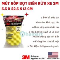 Mút xốp bọt biển rửa xe 3M siêu mềm kích thước 23 x 12 x 6 cm - 39099787 Yêu thích