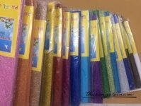 Mút xốp kim tuyến màu vàng