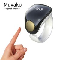 Muvako Bộ đếm ngón tay MUVAKO Tasbih Nhẫn Zikr, Bộ đếm ngón tay 3 kích thước có thể điều chỉnh (18 / 20 / 22mm), Hỗ trợ ứng dụng Hồi giáo Vòng thông minh Tasbih Zikr chống nước