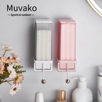 Muvako Hộp Đựng Bông Tẩy Trang cotton Tự Động Tiết Kiệm Không Gian Chống Thấm Nước