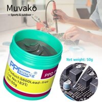 Muvako Kem thiếc hàn  trợ dung không chì nhiệt thấp bền lâu 138 183 độ cho chip điện thoại CPU A8 A9 A10 A11