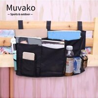 Muvako Lưu trữ đầu giường, Túi treo sáng tạo đa chức năng, Túi gấp phòng ký túc xá Dung tích lớn Bộ sắp xếp giường tầng