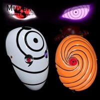 Muvako Sharingan Face Cover, Nhập Vai Sasuke Obito Phát Sáng Naruto, Anime Nhật Bản Tobi Cosplay Trắng Giáng Sinh