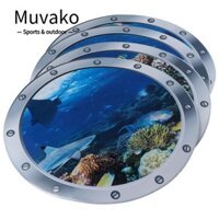 Muvako Sticker Dán Tường Nghệ Thuật 12 "Hình Khu Rừng Động Vật Đại Dương