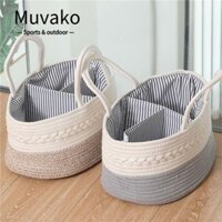 Muvako Túi Đựng Bỉm Bằng cotton Đa Năng Tiện Dụng Mang Theo Du Lịch