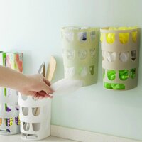 MUXI Garbage Bags Dispenser Recycle Bags Storage Box Wall Mount Garbage Bag Holder