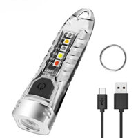 Mviocs V1 LED Móc Khóa Di Động Huỳnh Quang EDC Đèn Pin Làm Việc Type-C Sạc Mini UV Cắm Trại Bỏ Túi Đèn Lồng