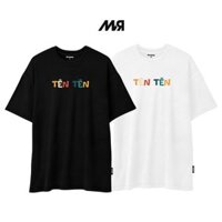 MVR ÁO THUN TYPO - TẼN TẼN - ĐEN/ TRẮNG
