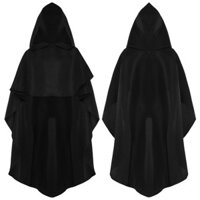 Mwdz - S-L Trẻ Em Halloween Thời Trung Cổ Hiệp Sĩ Có Mũ Trùm Đầu Mũi Cao Thấp Ruched Chui Đầu Bọc Áo Choàng Ma Cà Rồng Phù Thủy Gothic Trang Phục