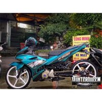 MX King 150 nóng bỏng, dán xe Exciter xanh ngọc. Xe khách màu khác thì inbox