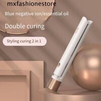 Mxfashionestore Máy Duỗi / Uốn / Duỗi Tóc mini Sử Dụng Kép Không Làm Tổn Thương Tóc