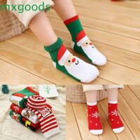 Mxgoods Tất Giáng Sinh Trẻ Em, Hàng Dệt Kim Hoạt Hình Ông Già Noel Cotton, Nai Sừng Tấm Ngọt Ngào Phong Cách Hàn Quốc Phụ Kiện Vải Giữa Ống Tất Quà Tặng Giáng Sinh