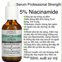 [MỸ] 5% Niacinamide Serum Advanced Clinicals  trẻ hoá da ngừa mụn 52ml